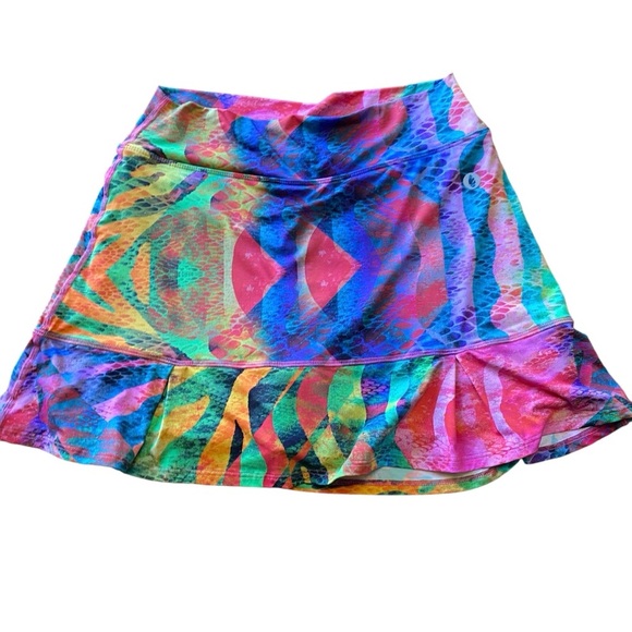 Dona Jo Sz 2 L Jojo Multicolor Skirt Skort - Picture 1 of 5